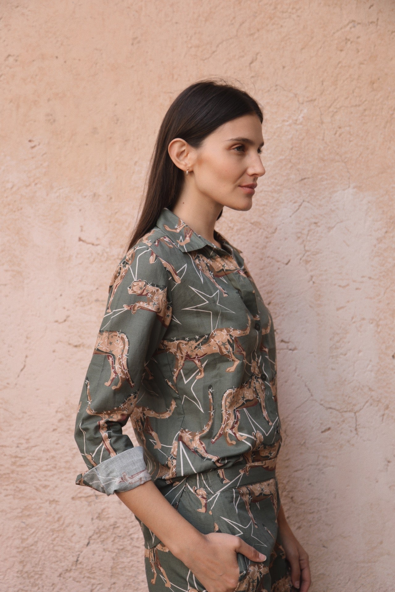Camisa Leopard Star Verde 