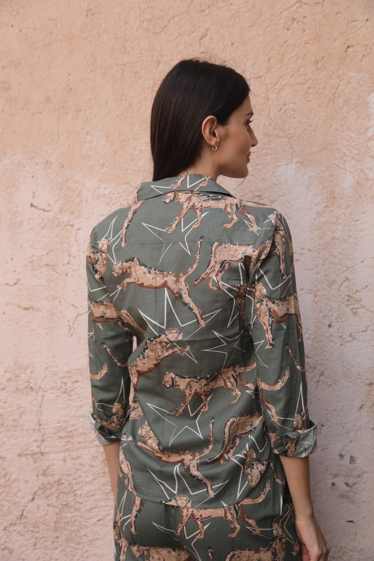 Camisa Leopard Star Verde 