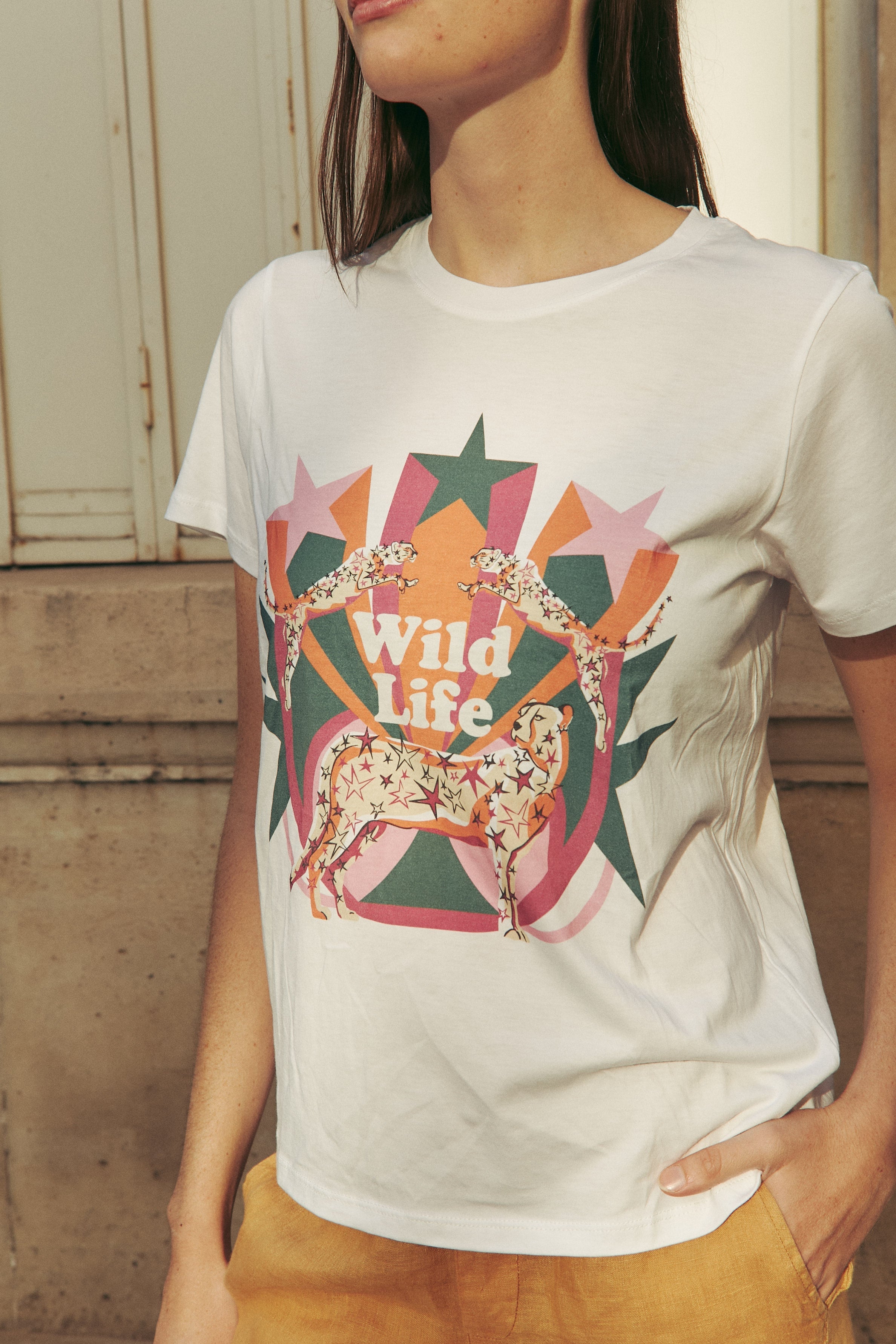 Camiseta Vida Salvaje - Blanco 