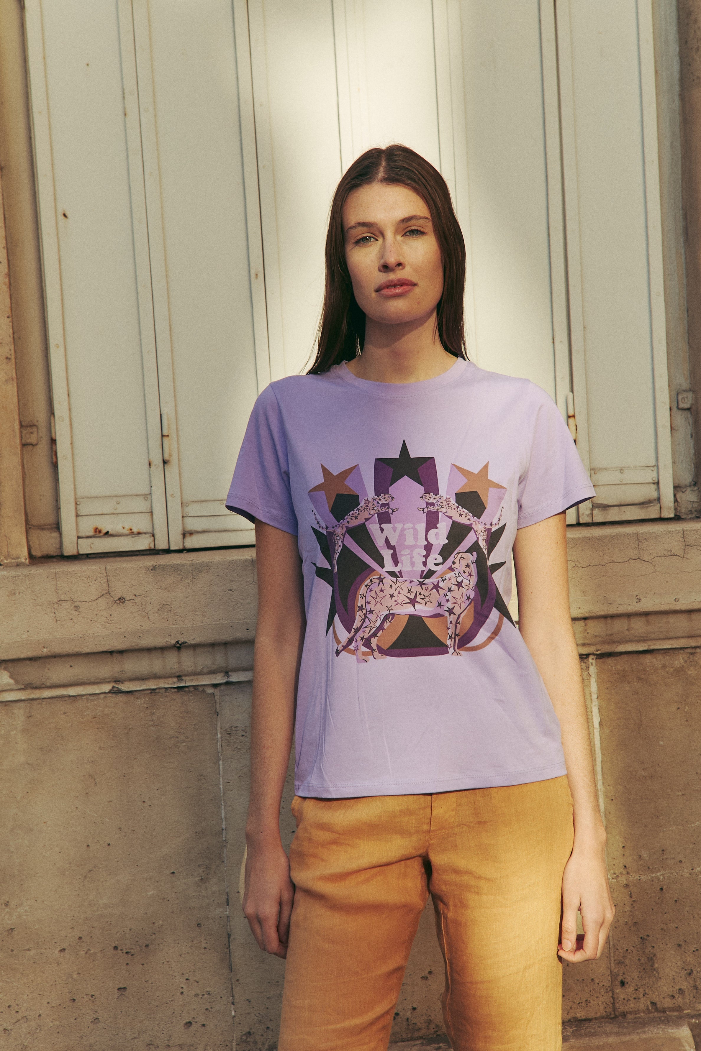 Camiseta Wild Life - Lila 