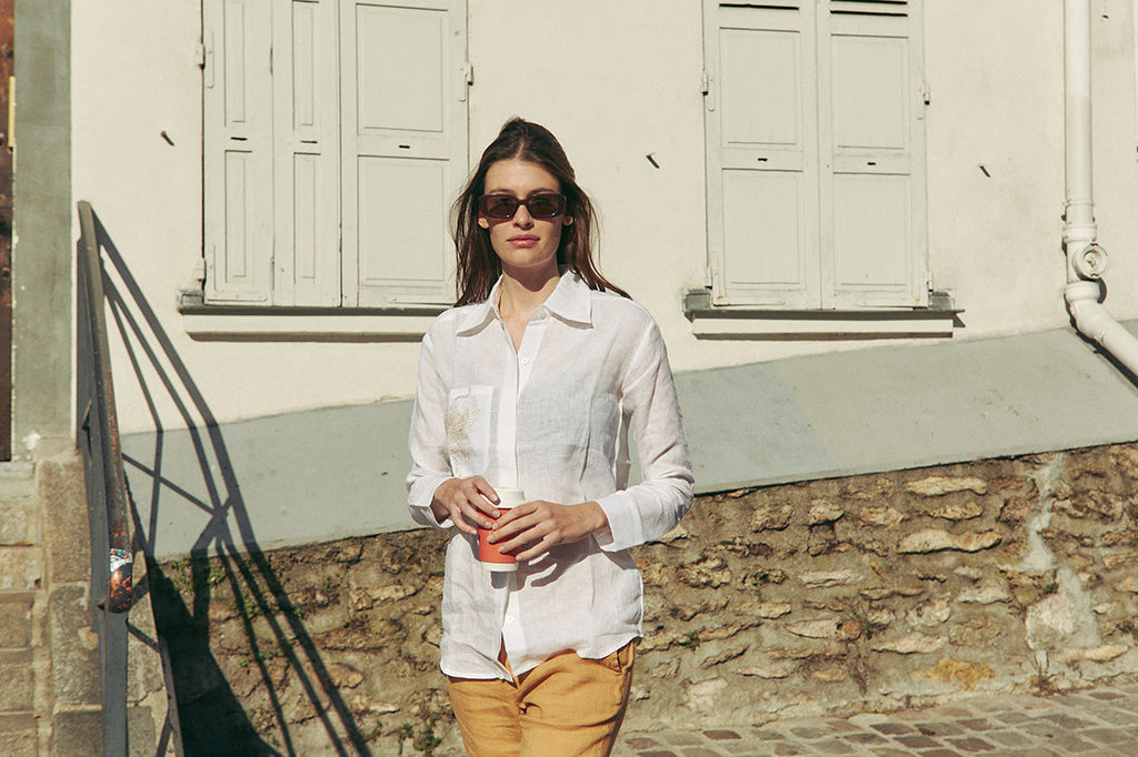 Camisa Lino Blanca