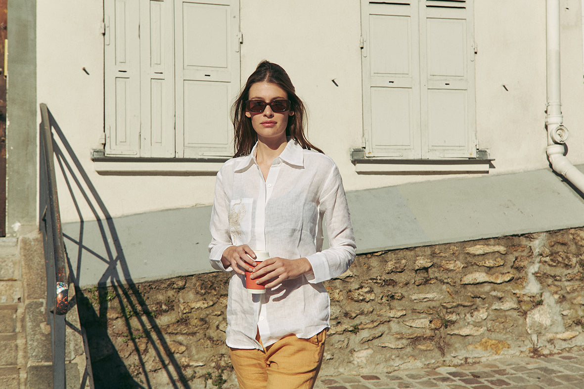Camisa Lino Blanca