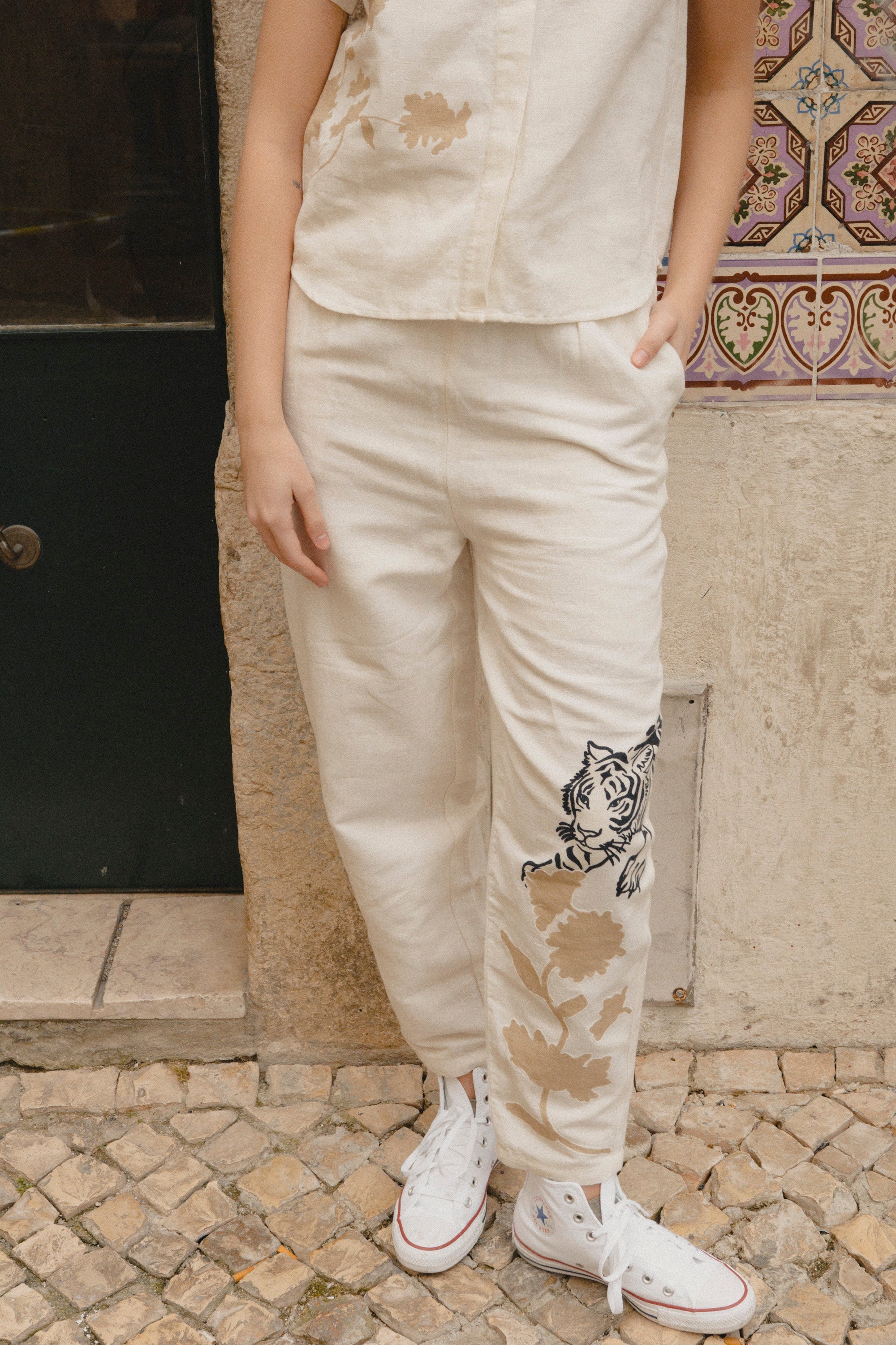 Pant Romantic Tiger White
