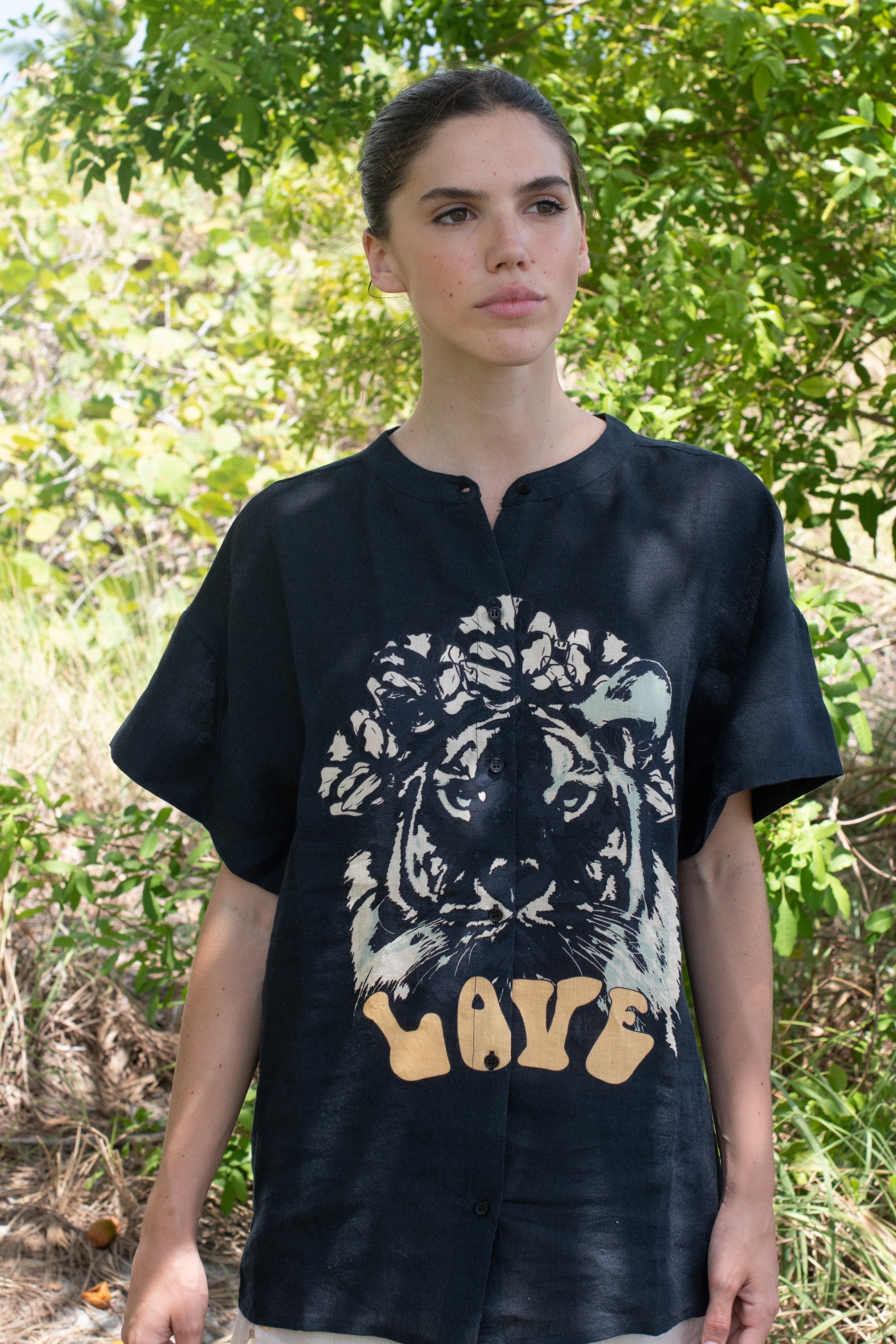 Shirt Lion Love Black