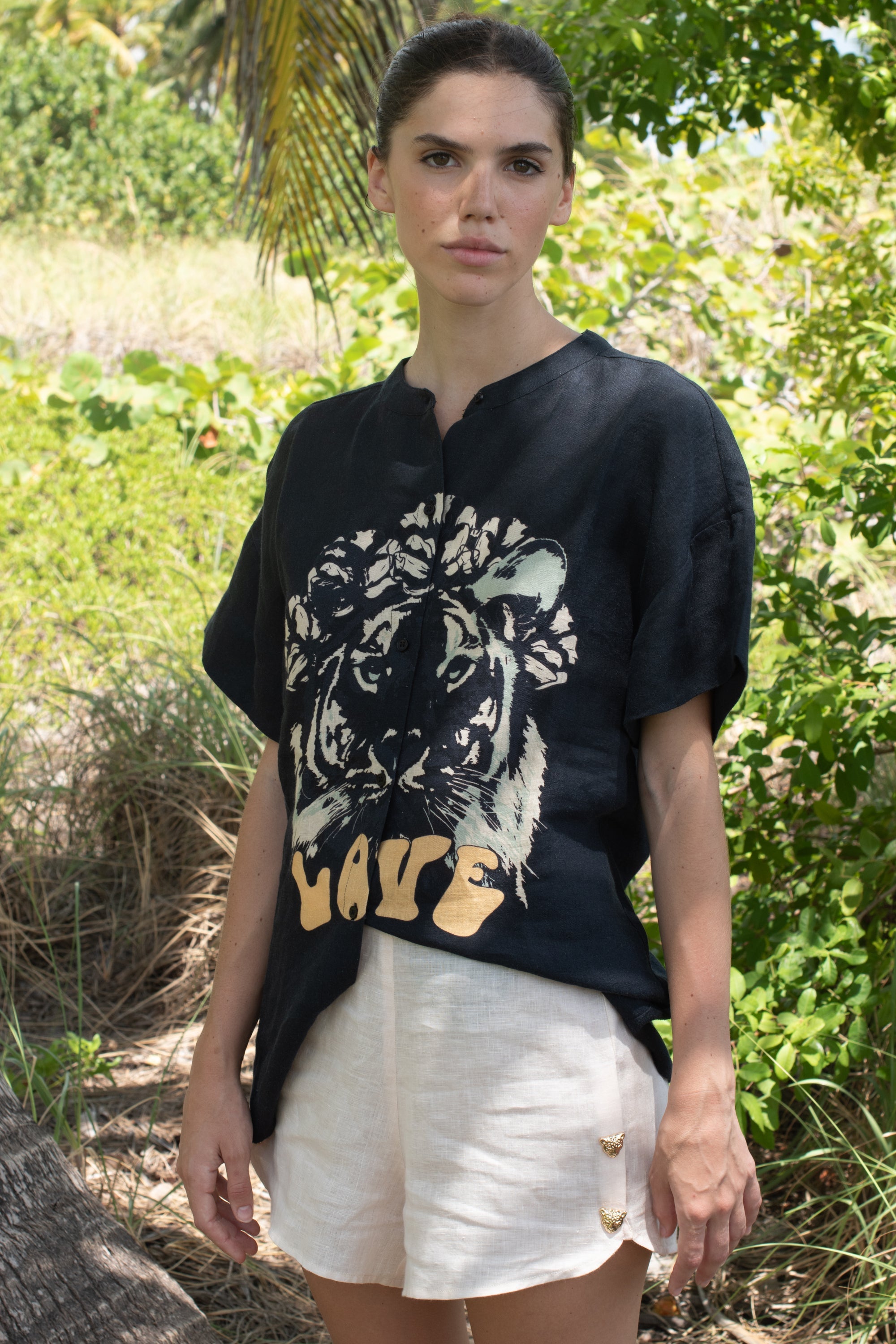 Shirt Lion Love Black