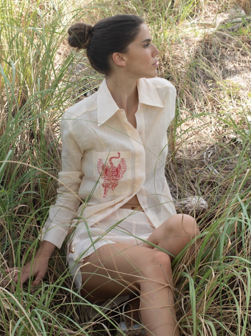 Camisa Lino Blush