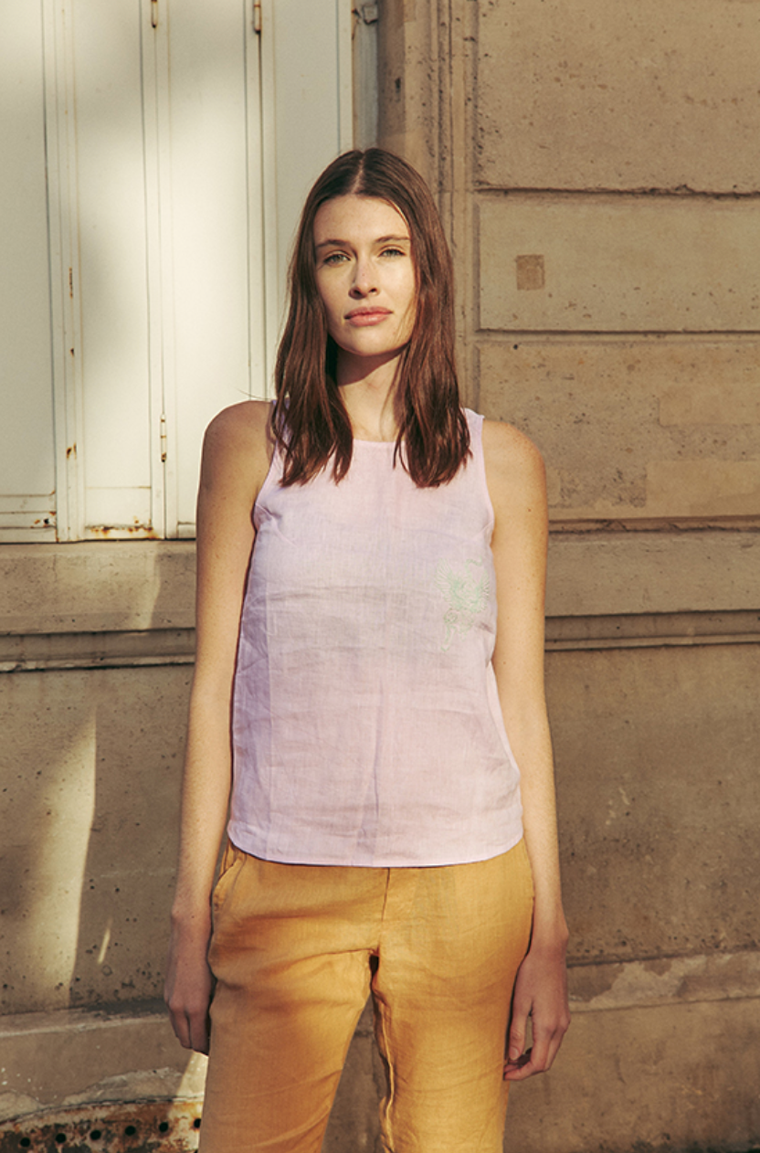 Tank Top Linen Lilac
