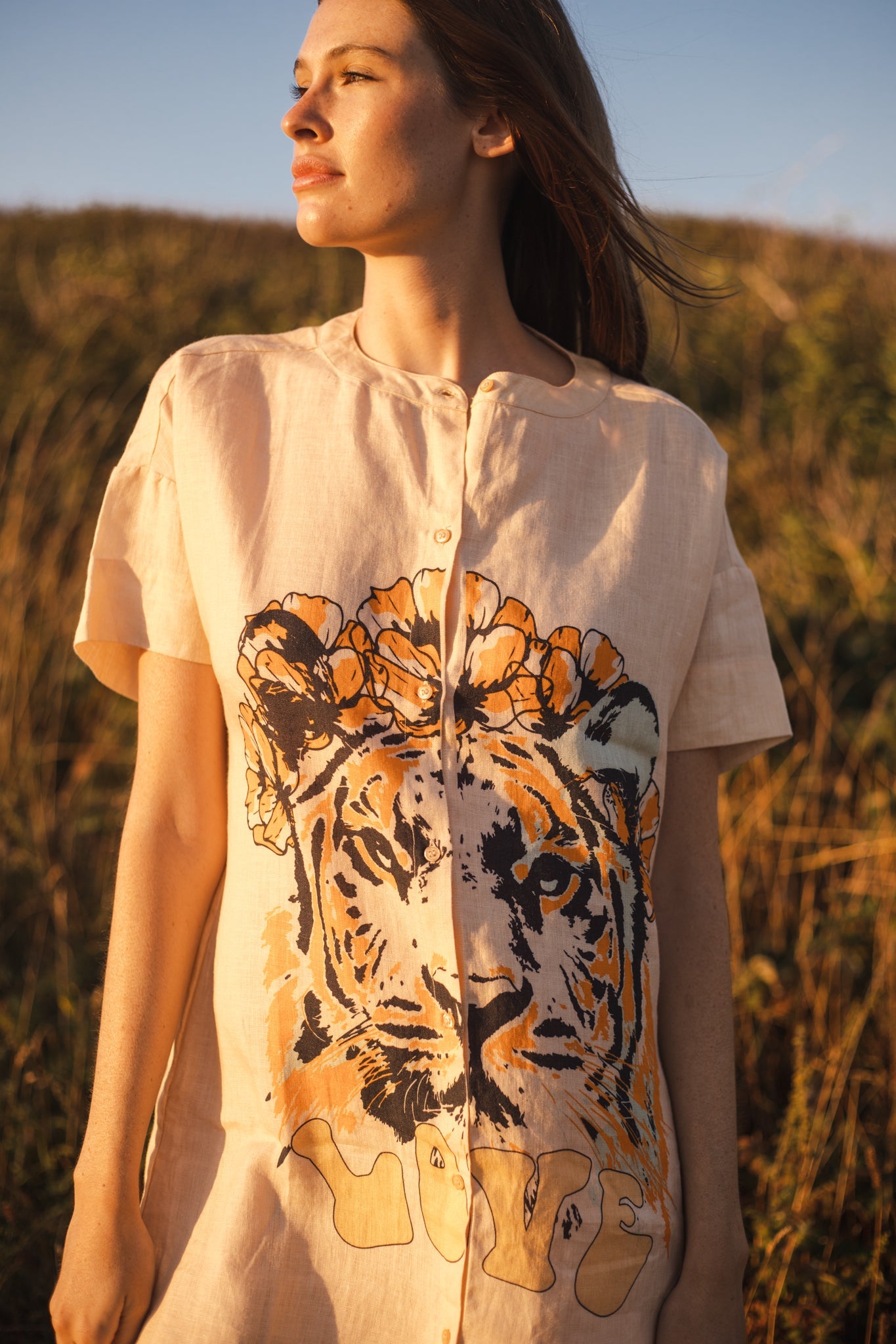 Túnica Lion Love Beige 