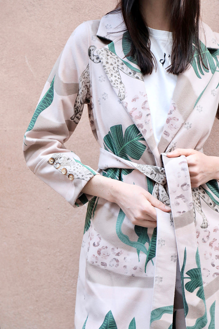 Tapado Full Print Jungle D' Amour Crema 