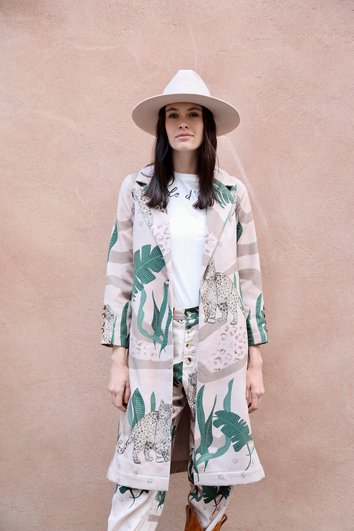Tapado Full Print Jungle D' Amour Crema 