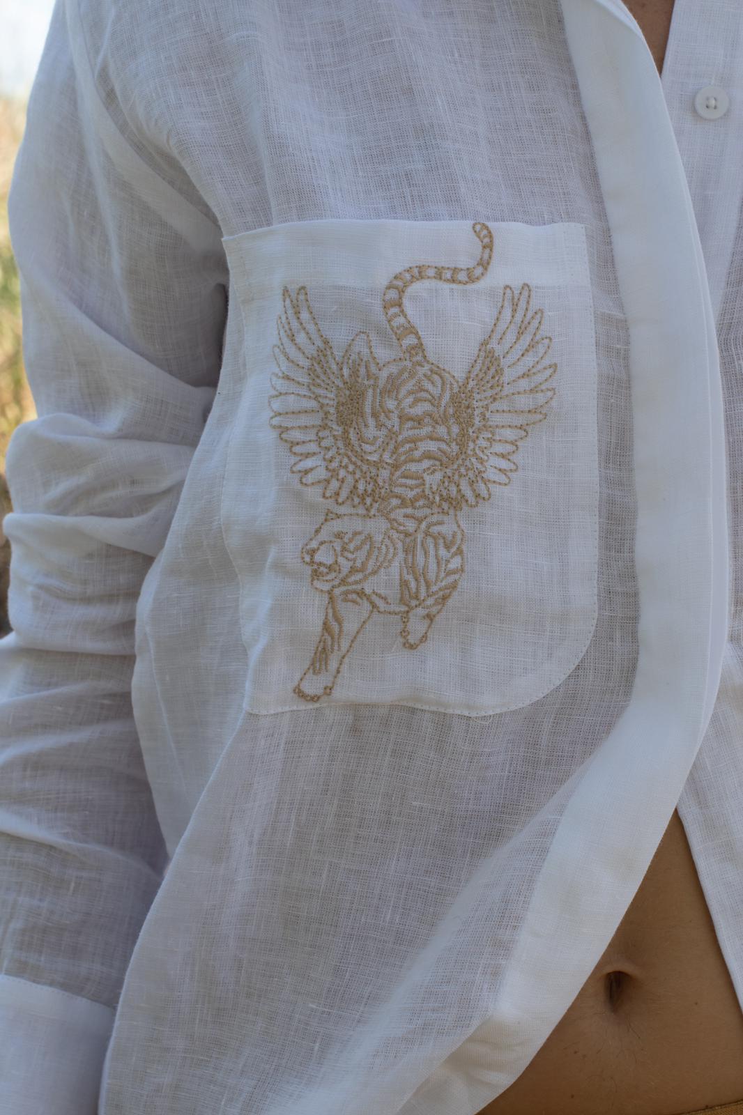 Camisa Lino Blanca
