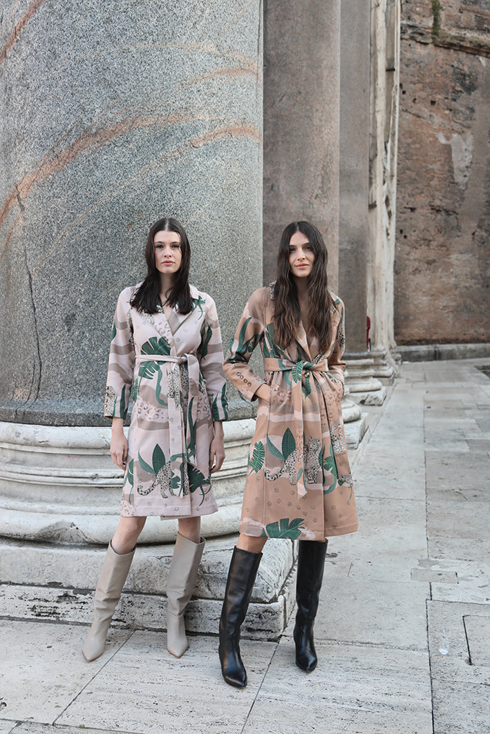 Tapado Full Print Jungle D' Amour Crema 