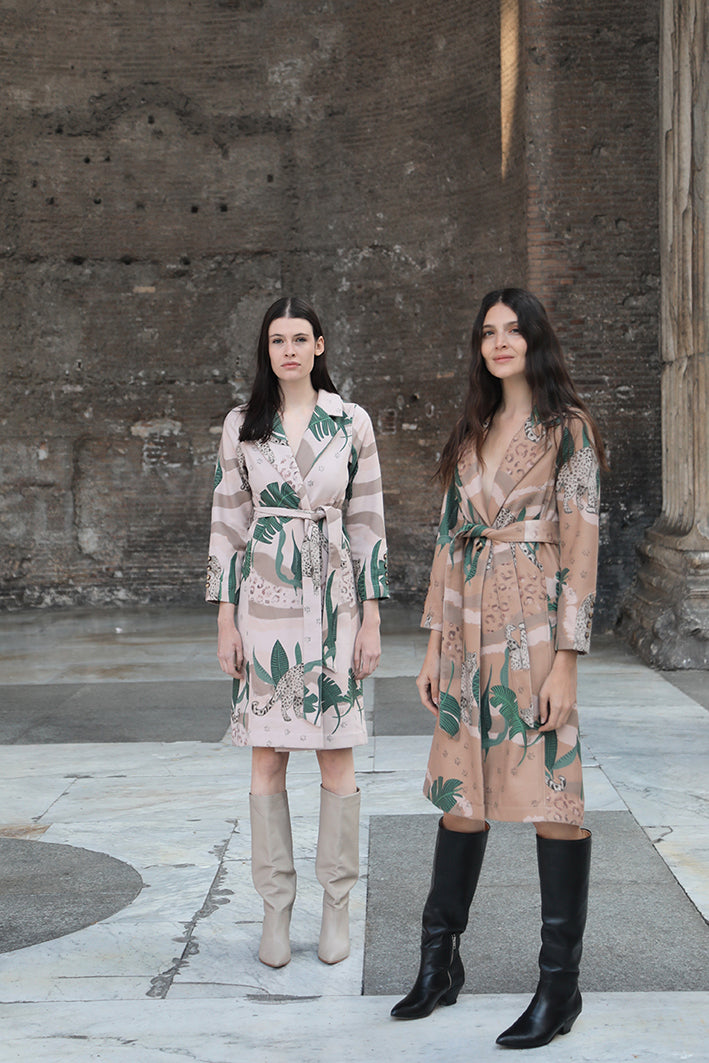 Tapado Full Print Jungle D' Amour Crema 