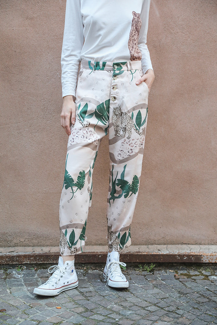 Pantalón Jungle D' Amour Crema Claro 